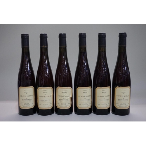 126 - Six 50cl bottles of Cote de Layon Selection Grains Nobles, 2001, P Delesvaux. (6)PLEASE NOTE: ADDITI... 