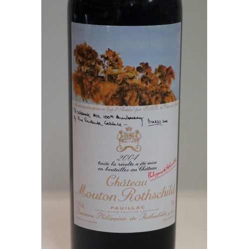 134 - A 75cl bottle of Chateau Mouton Rothschild, 2004, Pauillac, (HRH Prince Charles label).... 