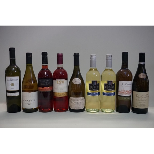 141 - Nine various bottles of white or rose wine. (9)