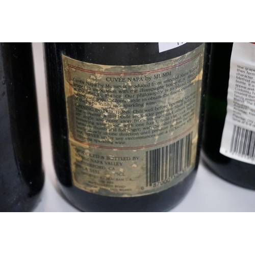 143 - A mixed group of wine, to include: Campo Viejo Riojo, 1980; and various sparkling wines. (10)... 