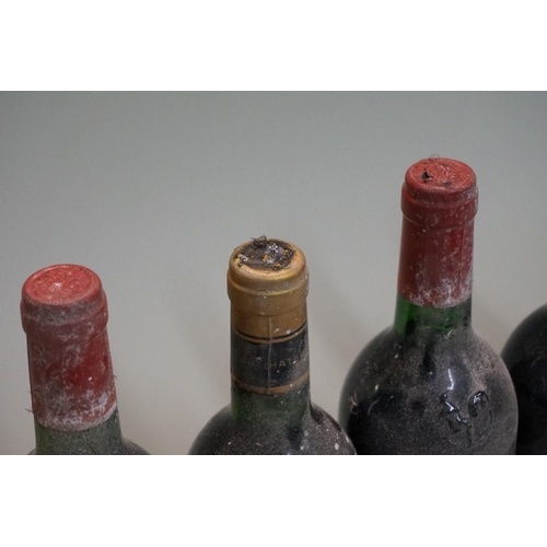 144 - Six 75cl bottles of red Bordeaux, comprising: two Chateau Puycarpin, 1985; two Chateau Le Pradier, 1... 