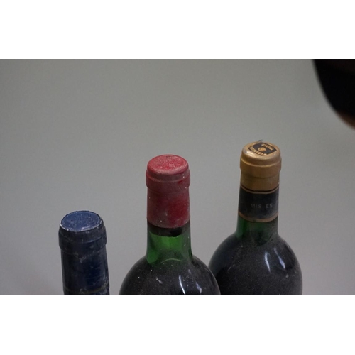 144 - Six 75cl bottles of red Bordeaux, comprising: two Chateau Puycarpin, 1985; two Chateau Le Pradier, 1... 