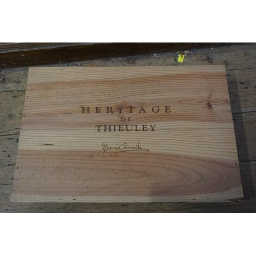 154 - A case of six 75cl bottles of Heritage de Chateau Thieulley, 2000, in owc. (6)PLEASE NOTE: ADDITIONA... 