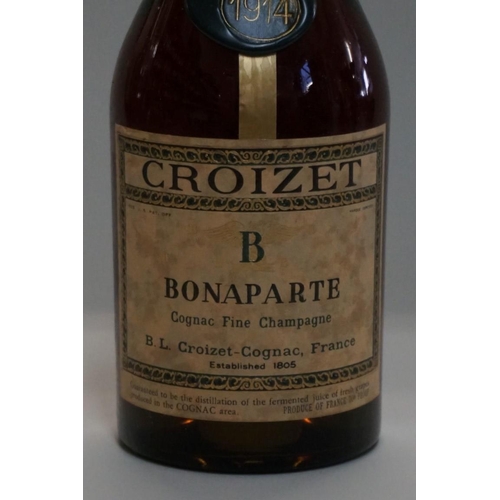 49 - A bottle of Croizet 1914 vintage fine champagne cognac.
