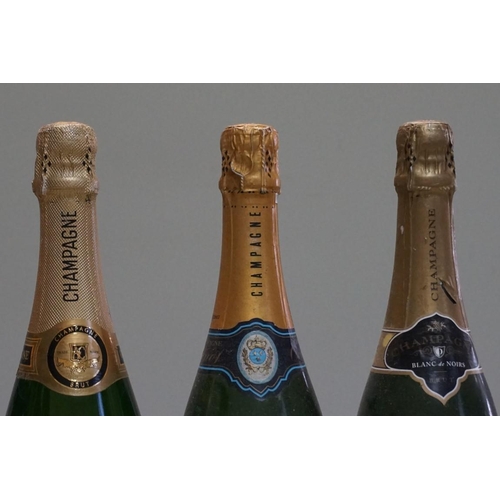 64 - Six 75cl bottles of champagne. (6)