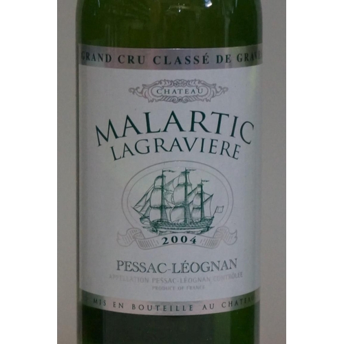 66 - Three 75cl bottles of Chateau Malartic Lagraviere Blanc, 2004, Pessac-Leognan. (3)