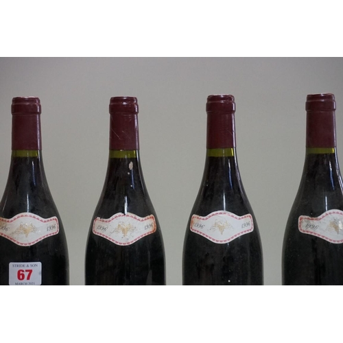 67 - Four 75cl bottles of Santenay-Clos des Gravieres, 1er Cru, 1996, Domaine Jean-Claude Belland. (4)... 