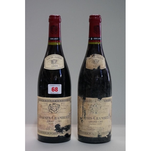 68 - Two 75cl bottles of Charmes-Chambertin, Grand Cru, 1999, Domaine Louis Jadot. (2)