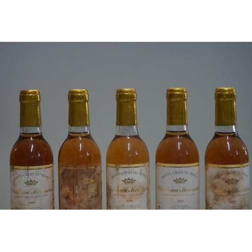 73 - Five 37.5cl bottles of Chateau Les Memoires, 1996, St Croix du Mont. (5)