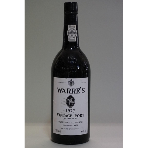 88 - A 75cl bottle of Warre's 1977 vintage port.