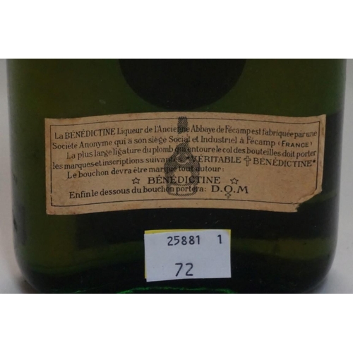 92 - A bottle of DOM Benedictine, probably 1950s bottling.