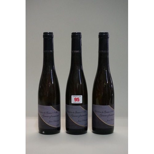 95 - Three 37.5cl bottles Gewurztraminer, Selection Grains Nobles, 1989, Jean Schaetzel. (3)... 