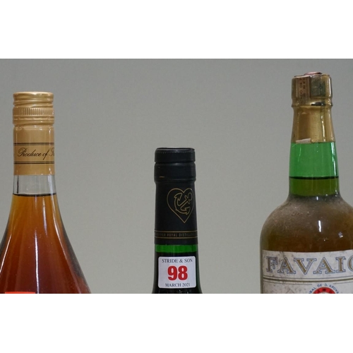 98 - A 70cl bottle of Christian Dupre Napoleon brandy; together with a 50cl bottle of De Kuyper cherry br... 