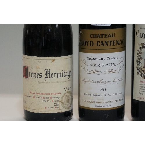 99 - Four 75cl bottles of French red wine, comprising: Chateau Boyd-Cantenac, 1984, Margaux; Chateau Sego... 