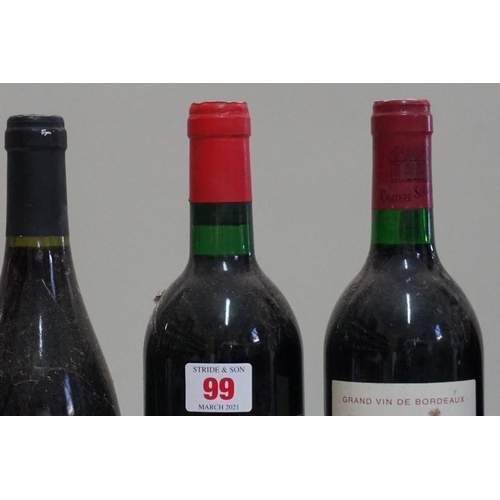 99 - Four 75cl bottles of French red wine, comprising: Chateau Boyd-Cantenac, 1984, Margaux; Chateau Sego... 