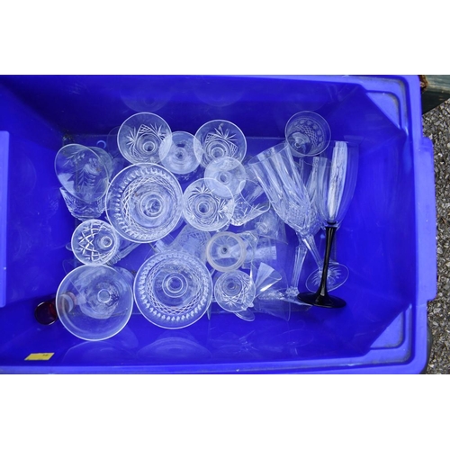 1061 - Two boxes of sundry china and glassware.Collection of this lot is strictly by appointment on Saturda... 