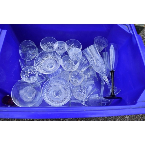 1061 - Two boxes of sundry china and glassware.Collection of this lot is strictly by appointment on Saturda... 