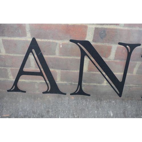 1063 - An acrylic 'Antiques' display sign, 221.5cm wide x 57cm high.Collection of this lot is strictly by a... 