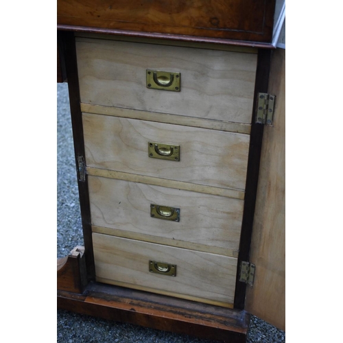 1073 - A Victorian walnut piano top Davenport, 56cm wide x 57cm deep x 106cm high.Collection of this lot is... 