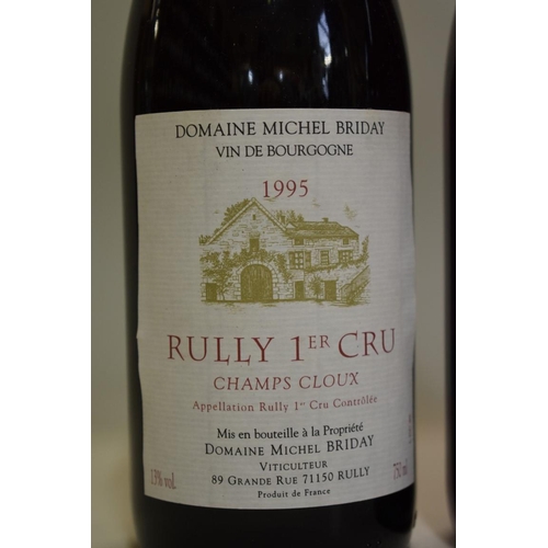 521 - Two 75cl bottles of Rully 1er Cru Champs Cloux, 1995, Domaine Michel Briday. (2)... 