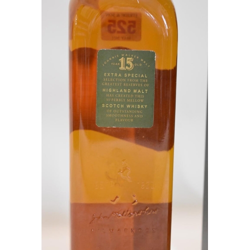 525 - A 1 litre bottle of Johnnie Walker 'Pure Malt' 15 year old blended whisky, green label, in card... 