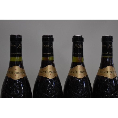 557 - Four 75cl bottles of Chateauneuf du Pape Cuvee Prestige, 1986, Pere Caboche. (4)... 