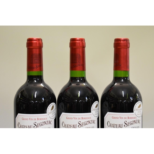 561 - Three 75cl bottles of Chateau Segonzac Cuvee Vieilles Vignes, 2000, Cotes de Blaye. (3)... 