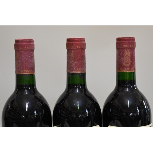 564 - Three 75cl bottles of Chateau Monbrison, 1988, Cru Bourgeois Margaux. (3)