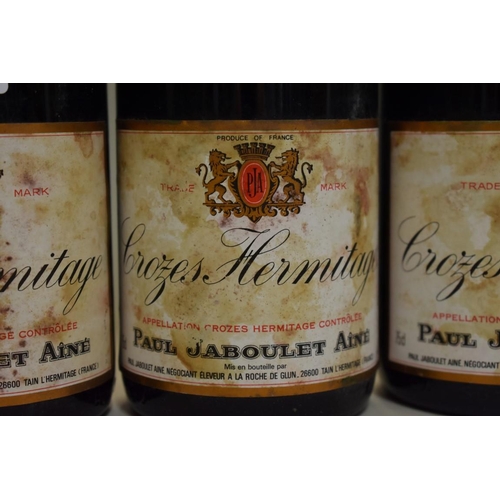 566 - Three 75cl bottles of Crozes Hermitage, 1983, Paul Jaboulet Aine. (3)