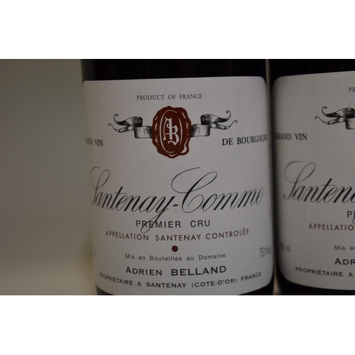 567 - Three 75cl bottles of Santenay-Comme 1er Cru, 1995, Domaine Adrien Belland. (3)... 