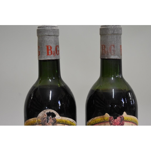 580 - Two 75cl bottles of Cuvee de la Commanderie du Bontemps, numbered bottles '6388' and '6612', 1961, B... 