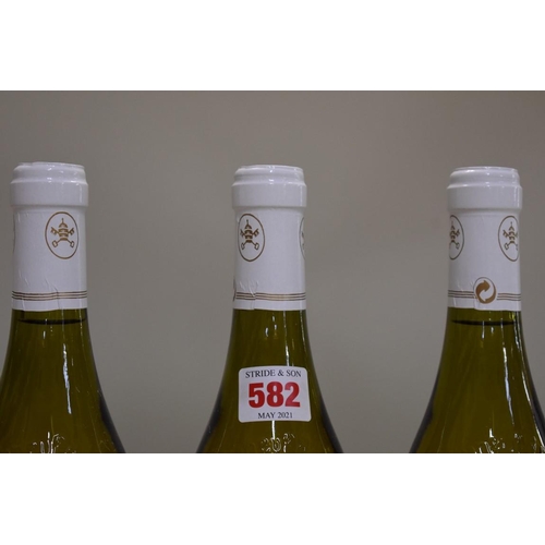 582 - Three 75cl bottles of Chateauneuf du Pape Blanc, 2000, Domaine du Grand Tinel. (3)... 