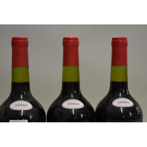 583 - Three 75cl bottles of Mas de Gourgonnier Rouge, 1990, Coteaux d'Aix-en-Provence. (3)... 