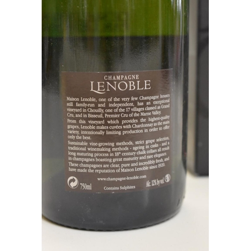 594 - A 75cl bottle of Lenoble Grand Cru Blanc de Blancs 2000 vintage champagne, in card box.... 