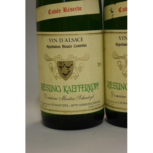 605 - Three 75cl bottles of Riesling Kaefferkopf Cuvee Reserve, 1985, Jean Schaetzel. (3)... 