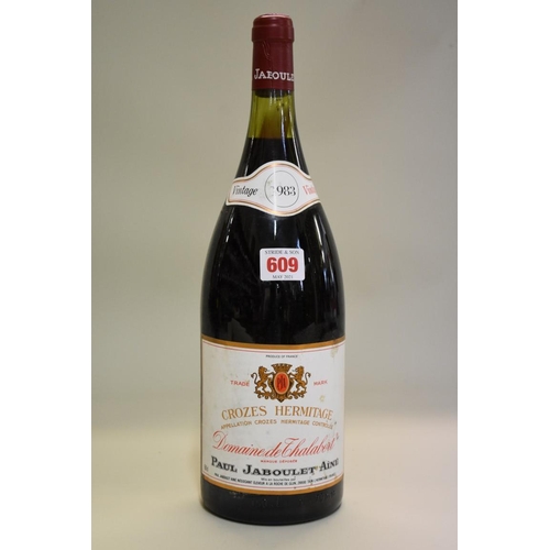 609 - A 150cl magnum bottle of Crozes Hermitage Domaine de Thalabert, 1983, Paul Jaboulet Aine. (1)... 