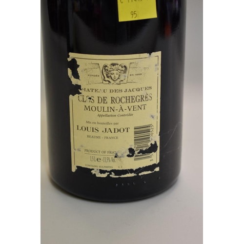 610 - A 150cl magnum bottle of Clos de Rochegres Moulin-a-vent, 2003, Louis Jadot.