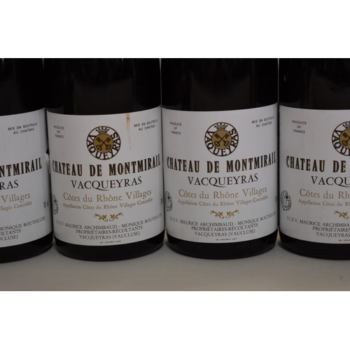 618 - Six 75cl bottles of Vacqueyras Cuvee St Papes, 1985, Chateau Montmirail. (6)