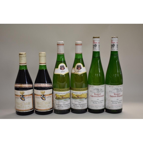 621 - Six various bottles of German white wine. (6)