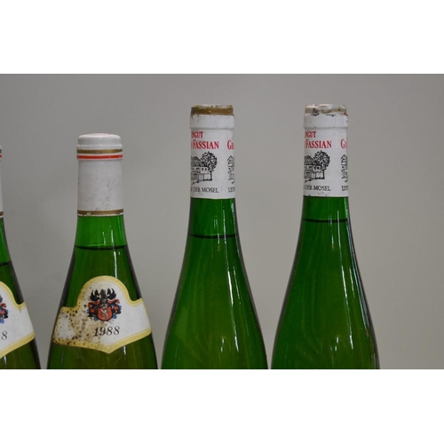 621 - Six various bottles of German white wine. (6)