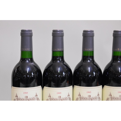 623 - Six 75cl bottles of Chateau Beaumont, 1995, Cru Bourgeois Haut-Medoc. (6)