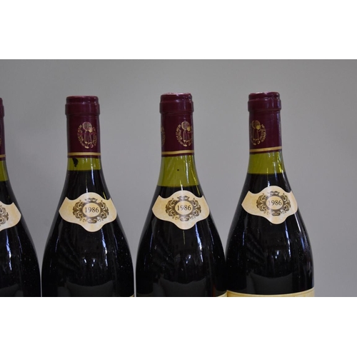 624 - Six 75cl bottles of Gigondas Domaine du Cayron, 1986, Michel Faraud. (6)