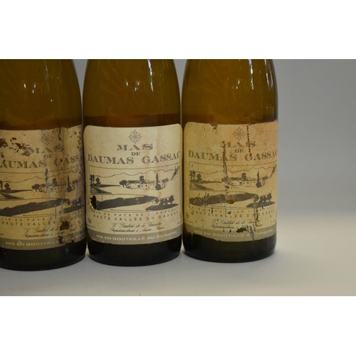 625 - Six 75cl bottles of Mas de Daumas Gassac Blanc de Raisins Blancs, 1991, Aime Guibert. (6)... 