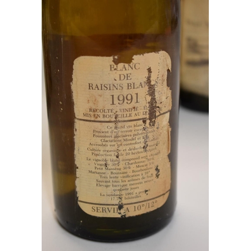 625 - Six 75cl bottles of Mas de Daumas Gassac Blanc de Raisins Blancs, 1991, Aime Guibert. (6)... 