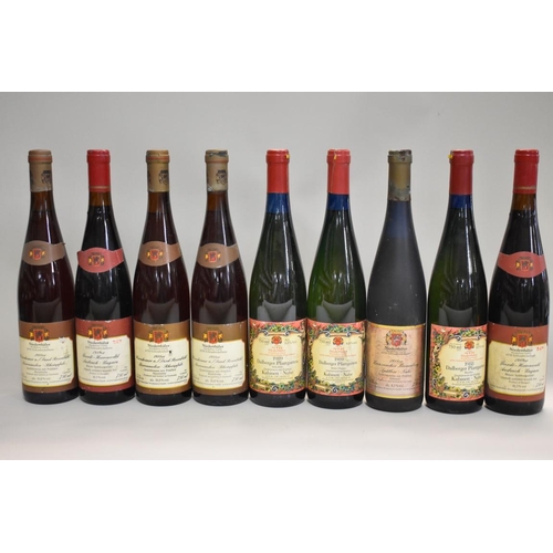 627 - Nine various 75cl bottles of Niederthaler wine, 1998 & 1999. (9)