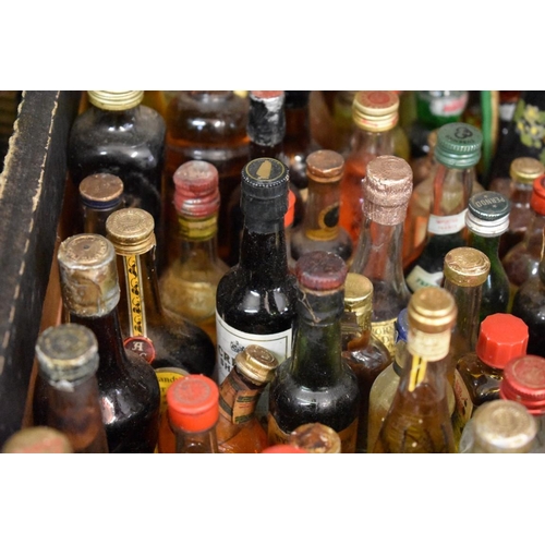 632 - A large collection of alcohol miniatures, mostly liqueurs. (approx 140)