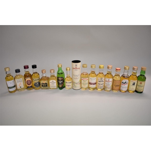 633 - Seventeen single malt whisky miniatures. (17)