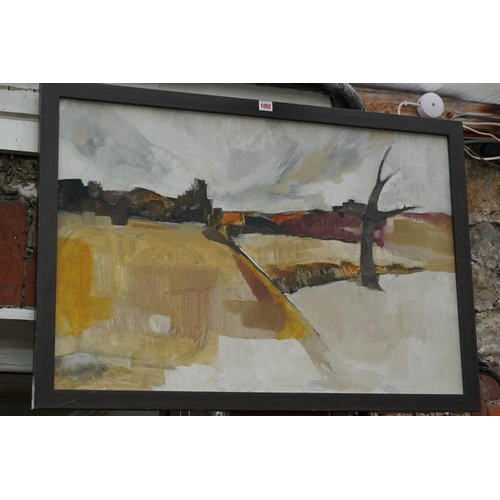 1092 - Modern British School, a landscape, unsigned, oil on board, 60 x 90cm.  ... 