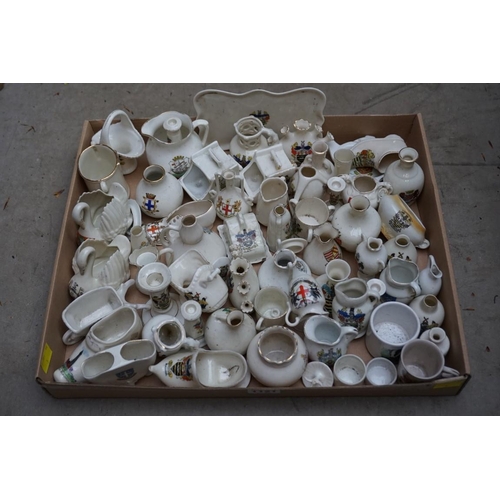 1121 - A quantity of crested china models.   