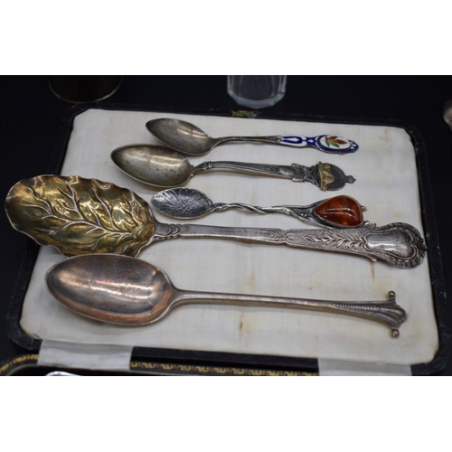 67 - A mixed group of silver and metal items, to include a 'Canadian Revolver Association' prize spo... 